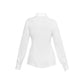 Fitted women's white shirt White pleated shirt