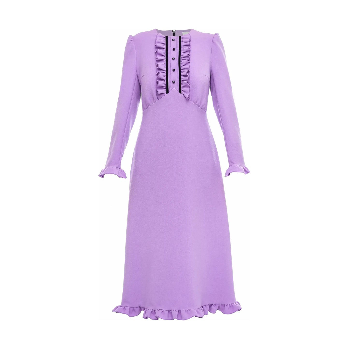 Purple midi dress